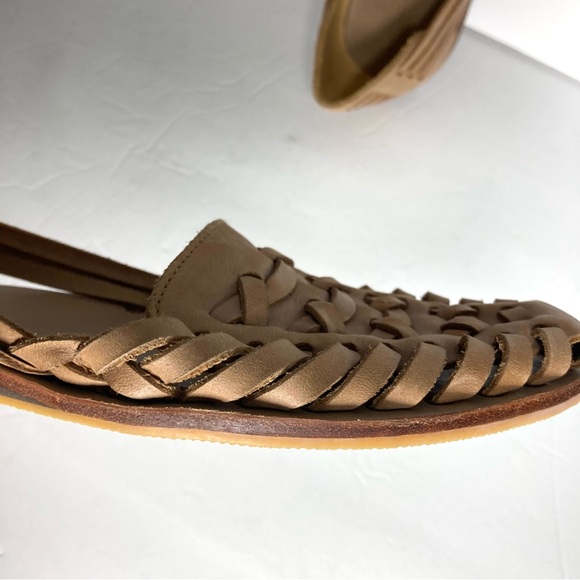 Nisolo Womens Huarache Sandal Flats Artisanal Almond size 9 Leather Upper - Picture 16 of 16